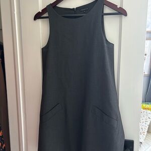 Theory Charcoal Sleeveless Mini Dress